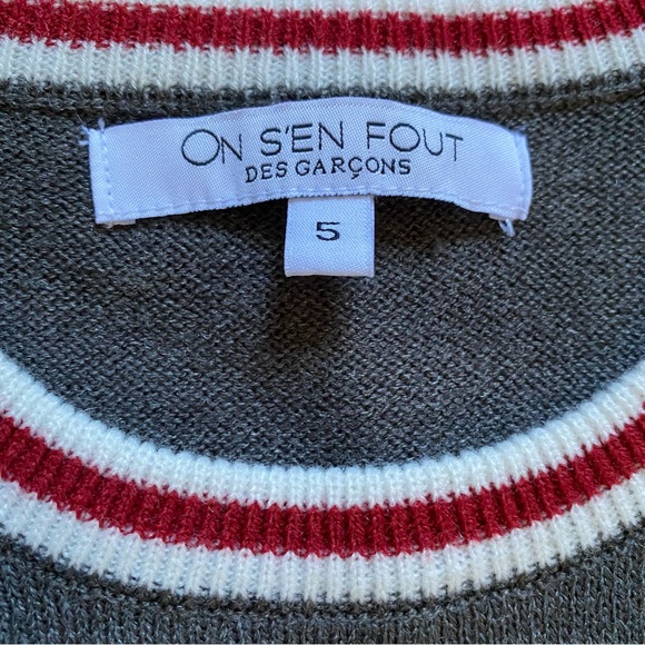 🫐3/$20 EN S’EN FOUT DES GARÇONS Girls Tunic Sweater Size 5 - Picture 4 of 6